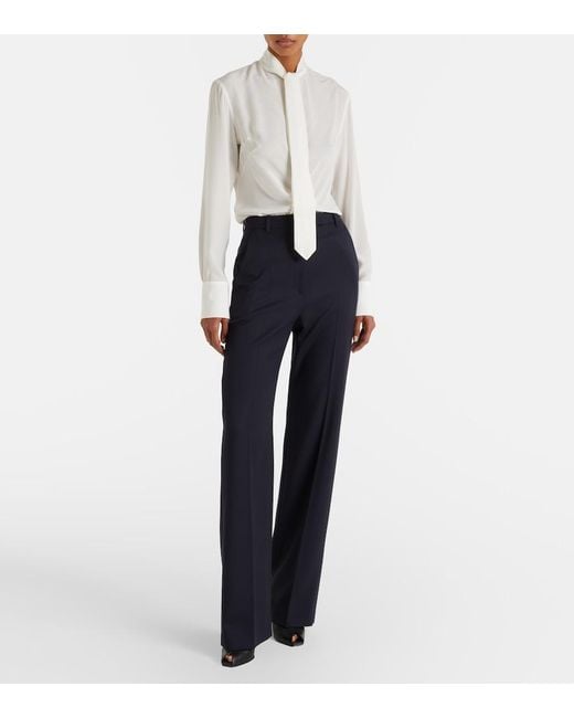 McQueen Blue Straight Pants