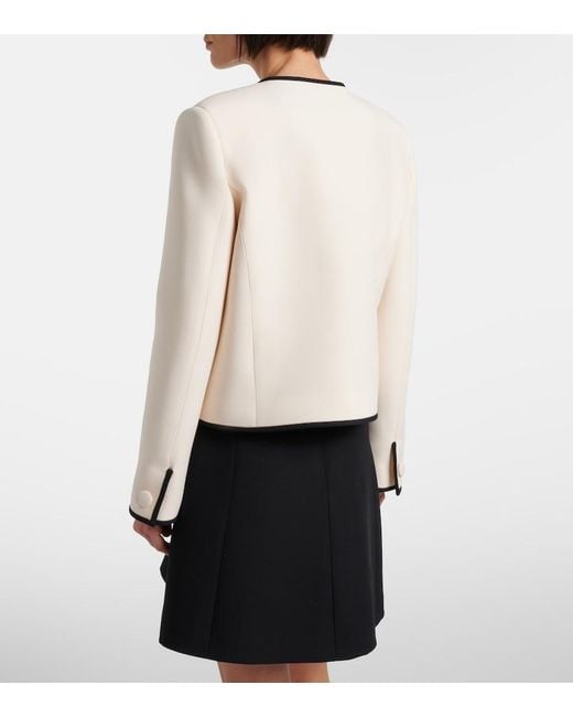 Valentino Natural Crepe Couture Scalloped Jacket