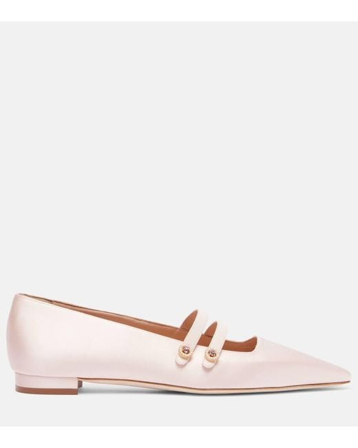Ballerines Mary Jane Polmana En Satin Manolo Blahnik en coloris Pink