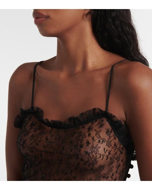 Chloé Black Satin Camisole