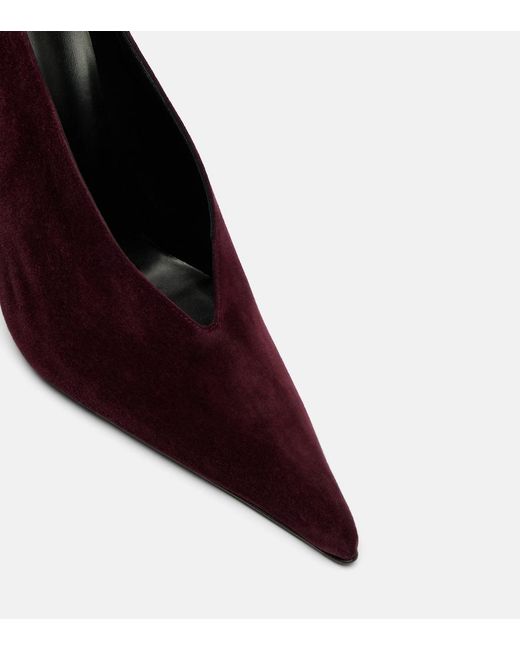 Magda Butrym Purple Suede Pumps