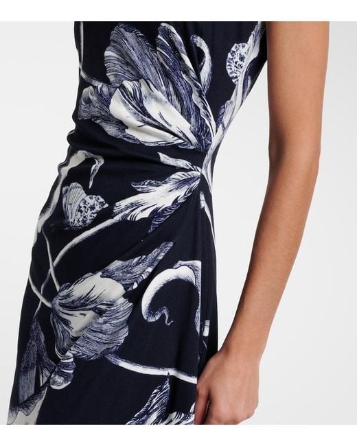Midi Dresses Erdem de color Blue