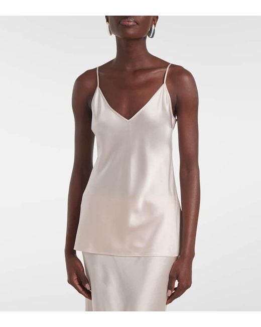 Joseph White Clea Silk Tank Top