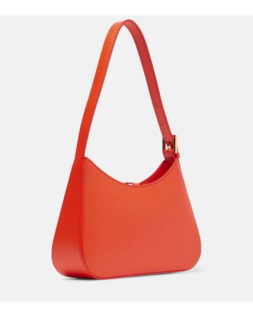 DeMellier London Red Tokyo Leather Shoulder Bag