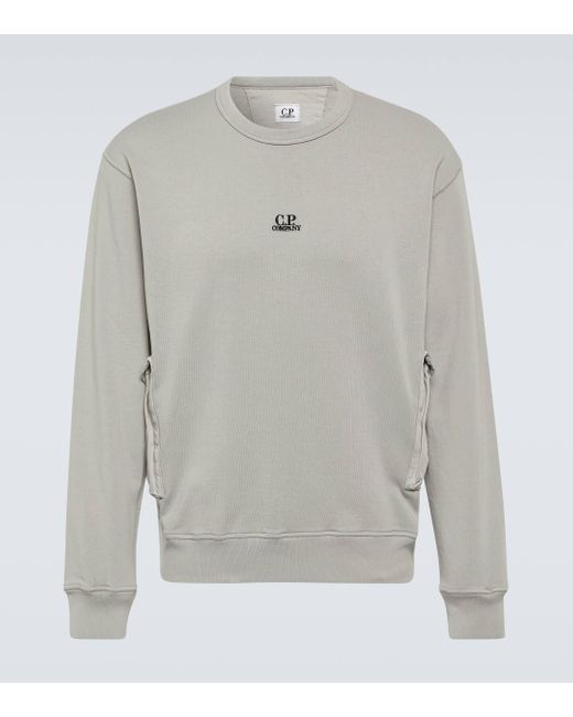 Sweat-shirt en coton C P Company pour homme en coloris Gray