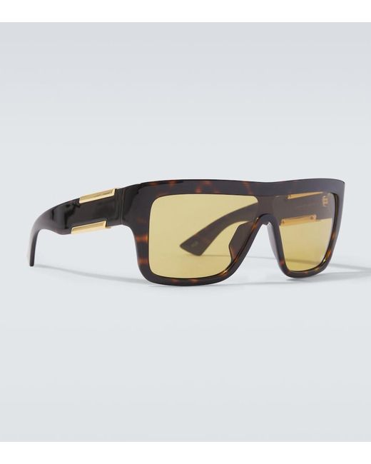 Bottega Veneta Brown Flat-Top Sunglasses for men
