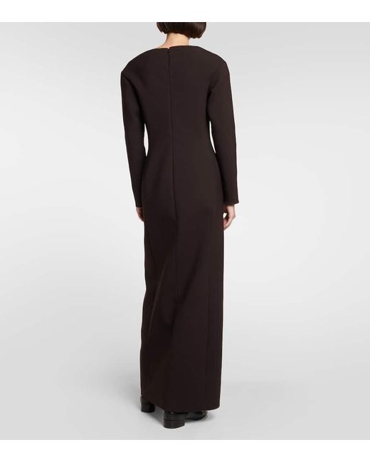 Vestido largo Reysha de mezcla de lana The Row de color Black