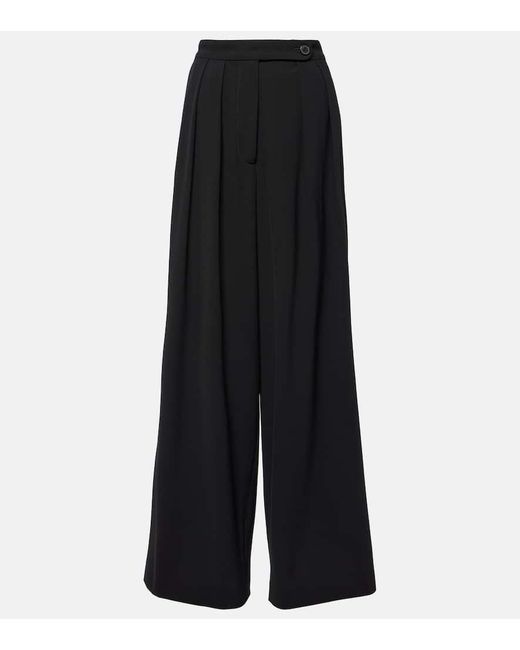 Pantaloni in misto lana di Dries Van Noten in Black
