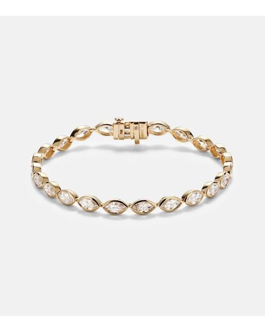 SHAY Metallic 18Kt Tennis Bracelet With Diamonds