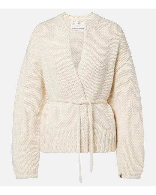 Extreme Cashmere Natural N°384 Ginza Cashmere Wrap Cardigan