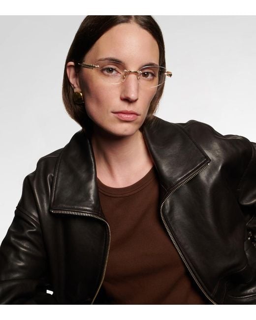 Cartier Metallic Clash De Cartier Cat-Eye Glasses