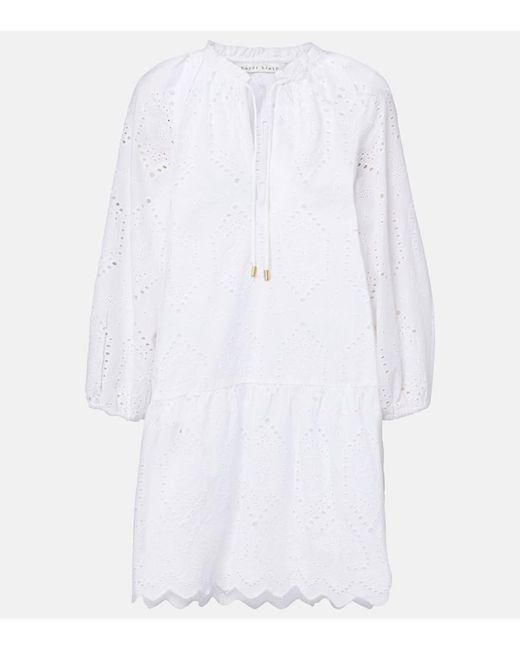 Heidi Klein White Rhode Island Broderie Anglaise Minidress