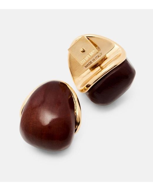 Jacquemus Brown Raisin Earrings