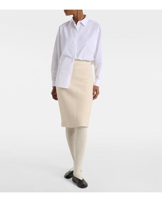 The Row Natural Mumu Cashmere-Blend Tights
