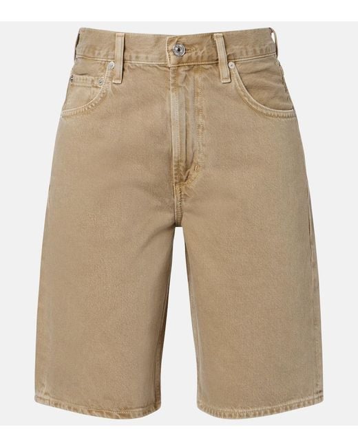 Citizens of Humanity Natural Court Denim Bermuda Shorts