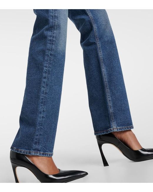 Citizens of Humanity Blue Zurie Mid-Rise Straight Jeans