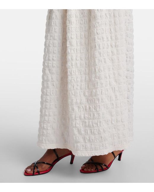 Proenza Schouler White Label Zoira Shirred Maxi Dress