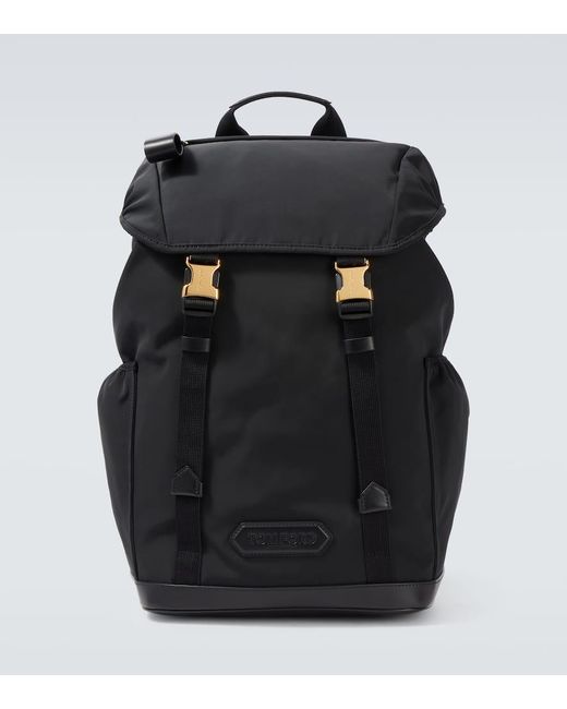 Mochila Con Piel Tom Ford de hombre de color Black