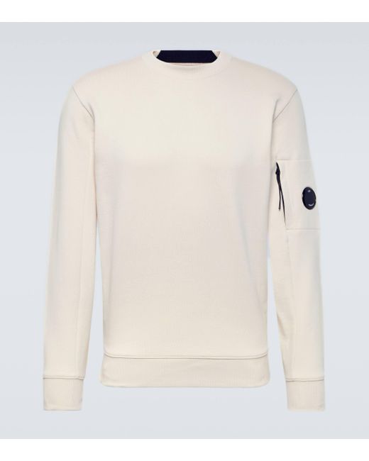 C P Company Natural Cotton Fleece Sweatshirt for men