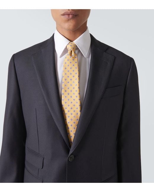 Thom Sweeney Blue Weighhouse Wool Suit for men