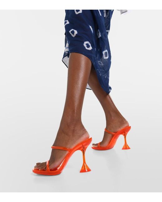 AMINA MUADDI Orange Brito 95 Pvc Sandals