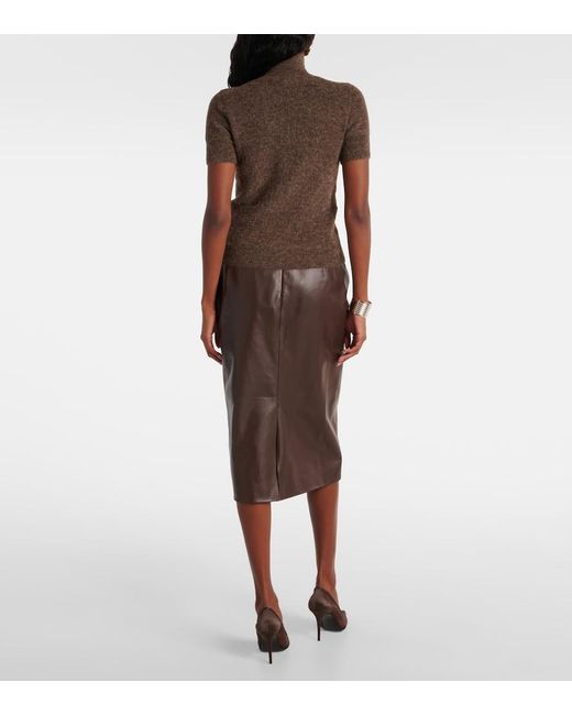 Ralph Lauren Brown Wool-blend Turtleneck Sweater
