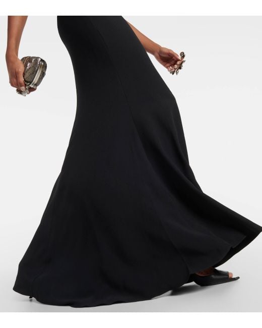 Robe longue Alexander McQueen en coloris Black