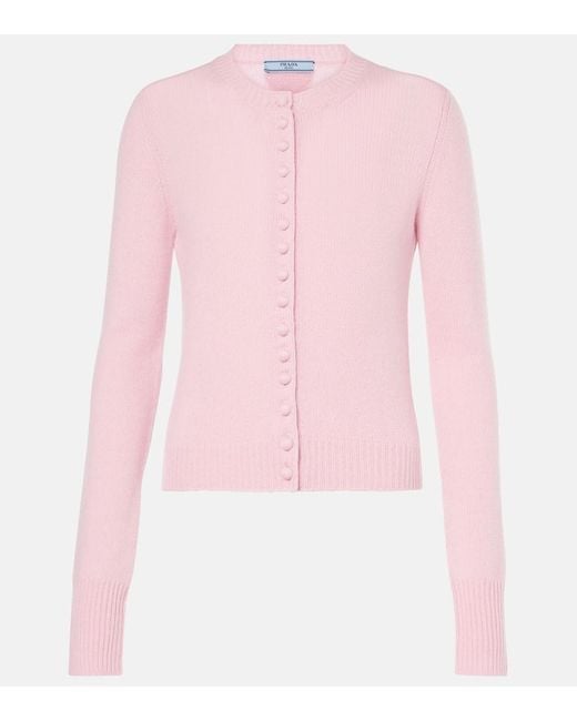 Prada Pink Cashmere Cardigan