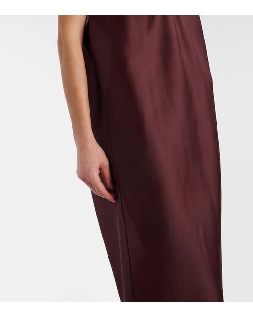 Khaite Red Darby Silk Organza Maxi Dress