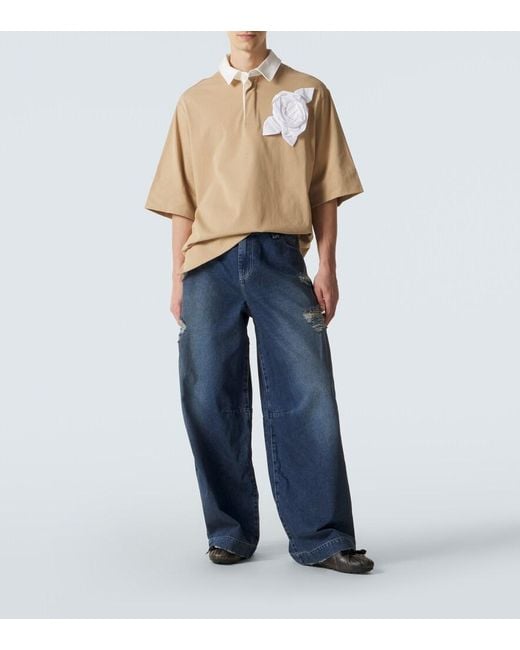 Polo En Coton Simone Rocha pour homme en coloris Natural