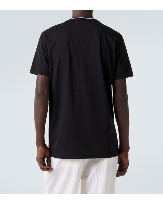 Dolce & Gabbana Black Logo Cotton Jersey T-Shirt for men