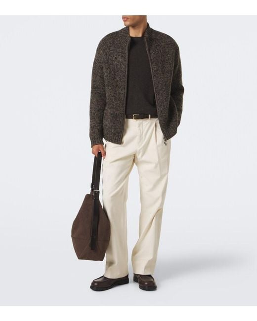 LeKasha Black Colmar Cashmere Sweater for men