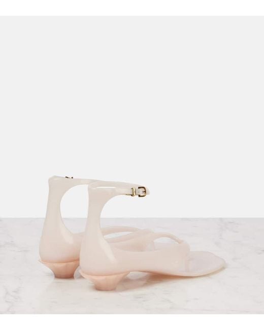 Chloé Natural Jelly Thong Sandals