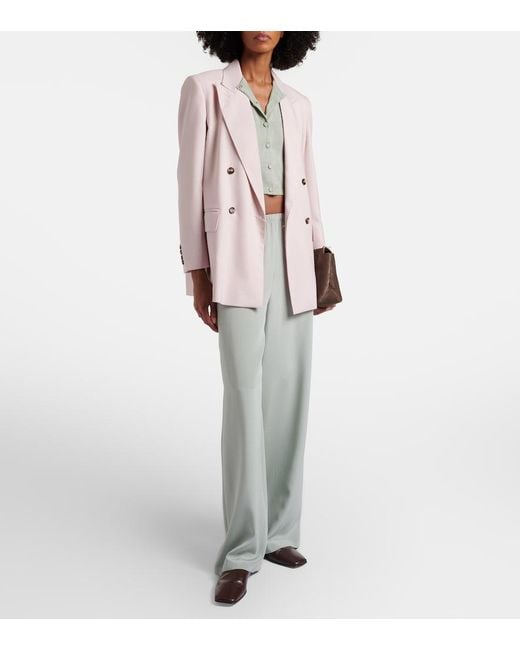Max Mara Green Faretra Silk And Cashmere Cardigan