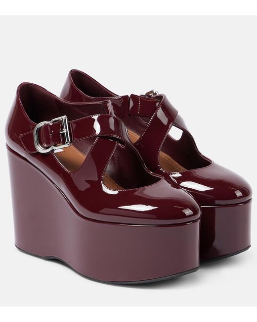 Alaïa Purple Alaã¯A Crossed Wedges