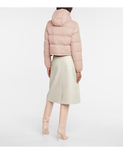 Moncler Pink Bardanette Cropped Down Jacket