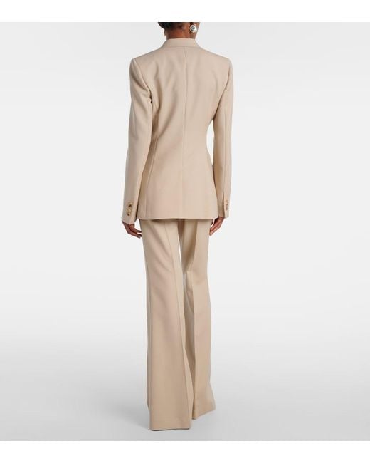 Gabriela Hearst Natural Stephanie Double-Breasted Wool Blazer