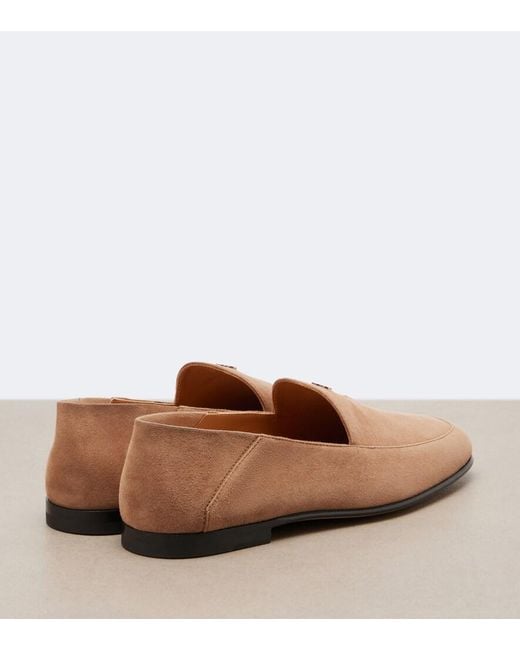 Tod's Brown Suede Loafers