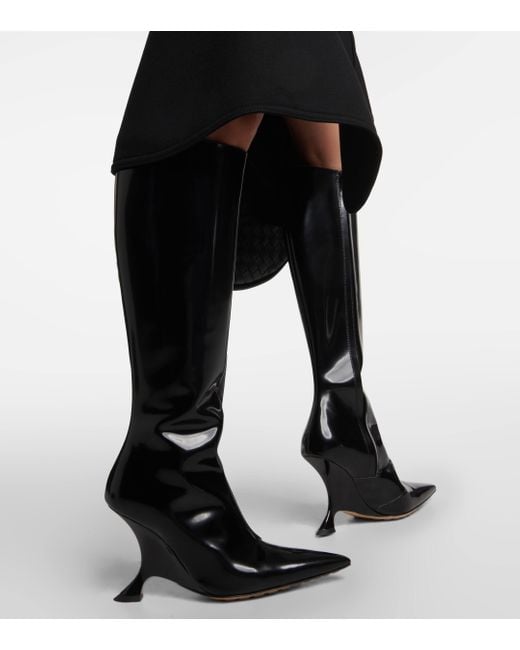 Bottes Rocket en cuir Bottega Veneta en coloris Black