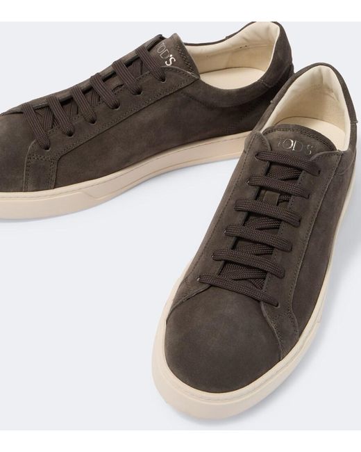 Tod's Brown Suede Sneakers for men