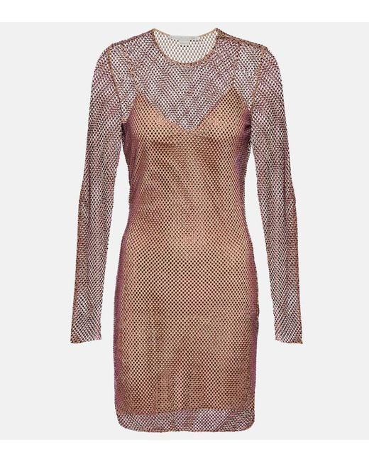 Stella McCartney Brown Sequined Minidress