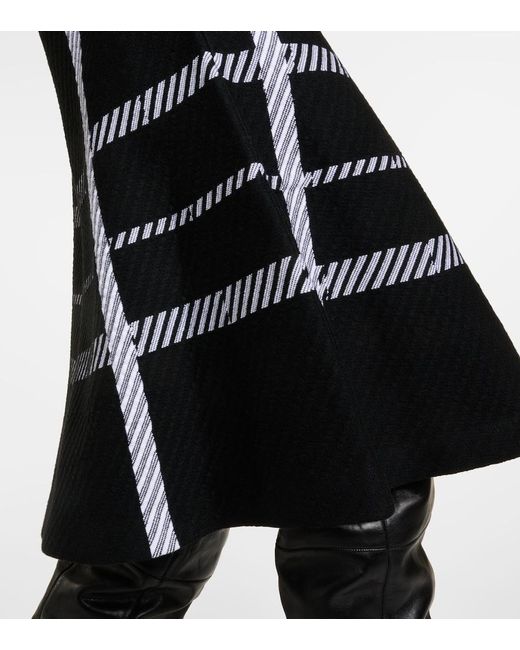 Dorothee Schumacher Black Checked Midi Dress