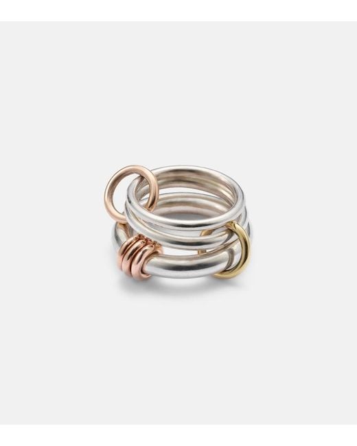 Spinelli Kilcollin White Orion Sterling And 18Kt Linked Rings