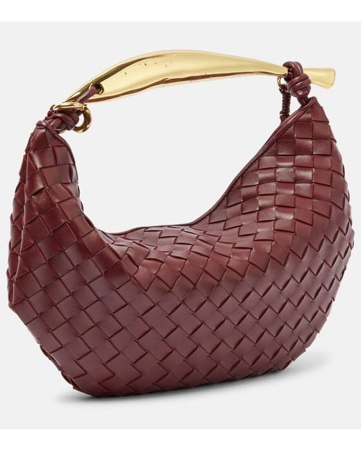 Bottega Veneta Brown Sardine Chain Intrecciato Leather Tote Bag