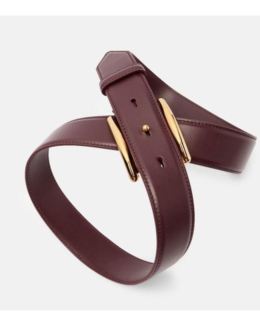 Alaïa Purple Curve Leather Belt