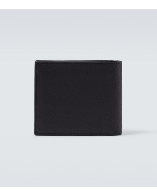 Saint Laurent Black Tiny Cassandre East/West Leather Wallet for men