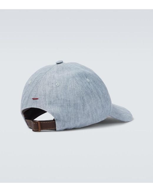 Cappello Da Baseball di Brunello Cucinelli in Blue da Uomo