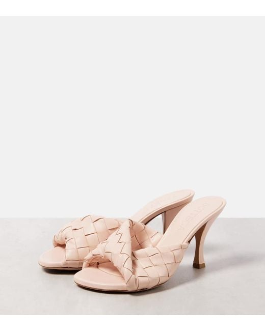 Mules Blink 80 di Bottega Veneta in Pink