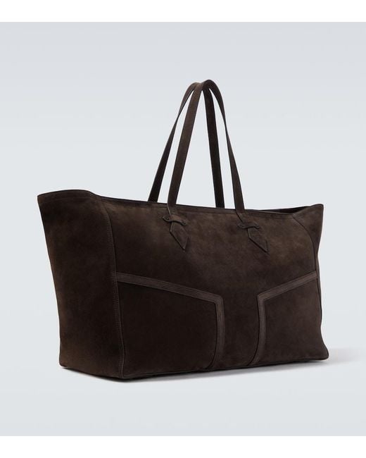 Metier Black Sergeant Suede Duffel Bag for men
