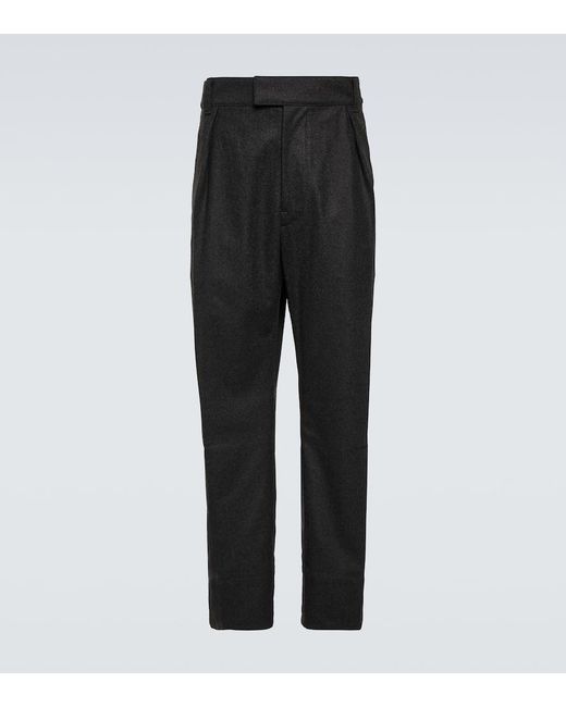 Pantaloni Reinga in cashmere e lana di Loro Piana in Black da Uomo